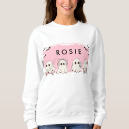 Camiseta Monograma Rosa-Rosa-Rosa-do-Halloween
