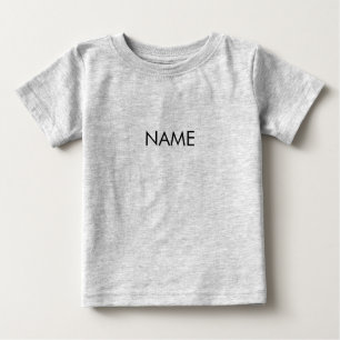 Camiseta Monograma simples de texto de nome personalizado p