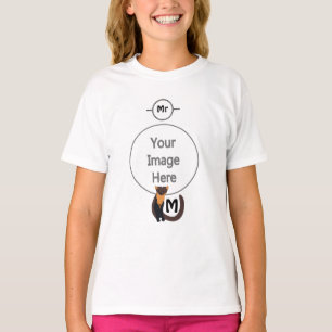 Camiseta Monograma Whimsical European Pine Marten