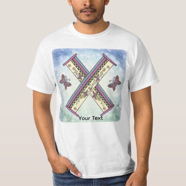 camiseta Monograma X floral (Frente)