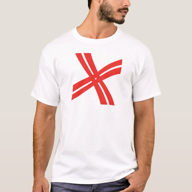 Camiseta Monograma X Letra Cruz Clássica (Frente)
