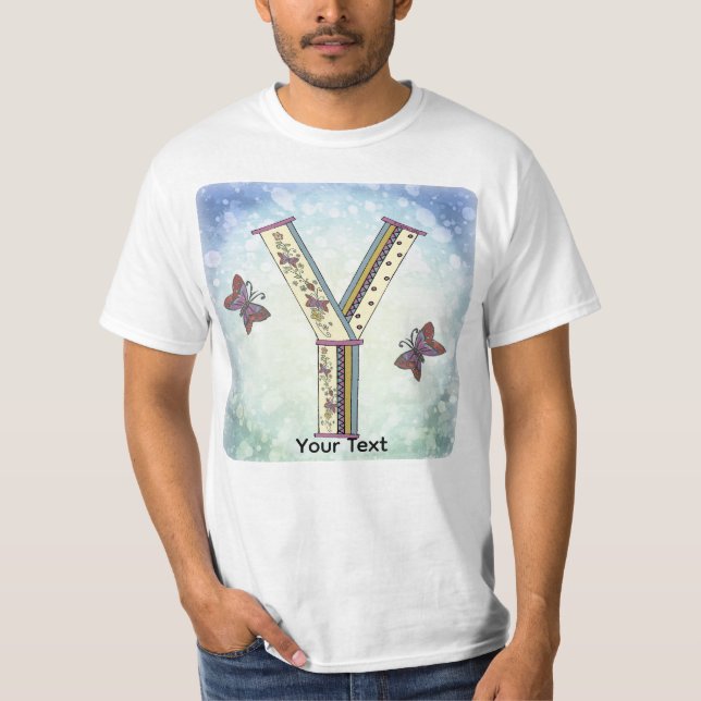 Camiseta Monograma Y floral (Frente)