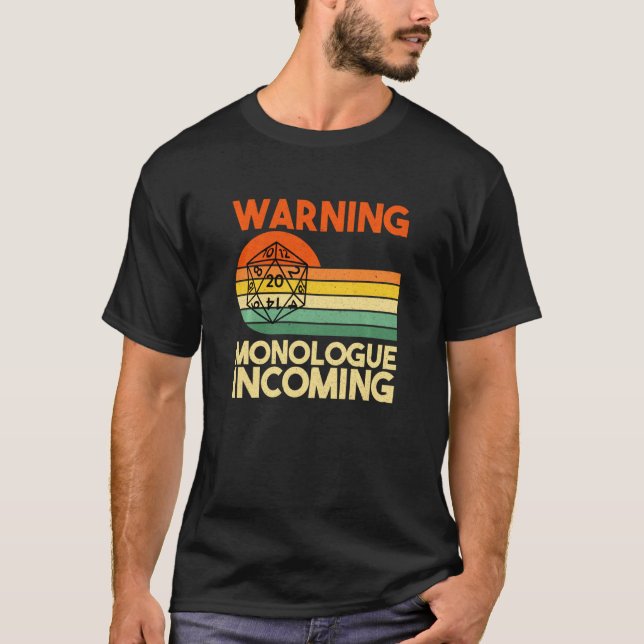 Camiseta Monólogo Admissor Dungeon Eye Rpg Roll Dr. (Frente)