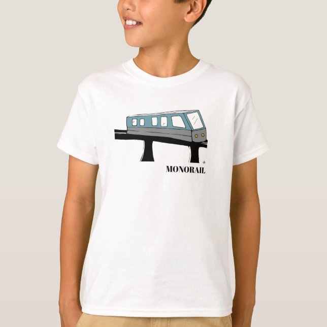 Camiseta Monorail Tee treina crianças tee Natal (Frente)