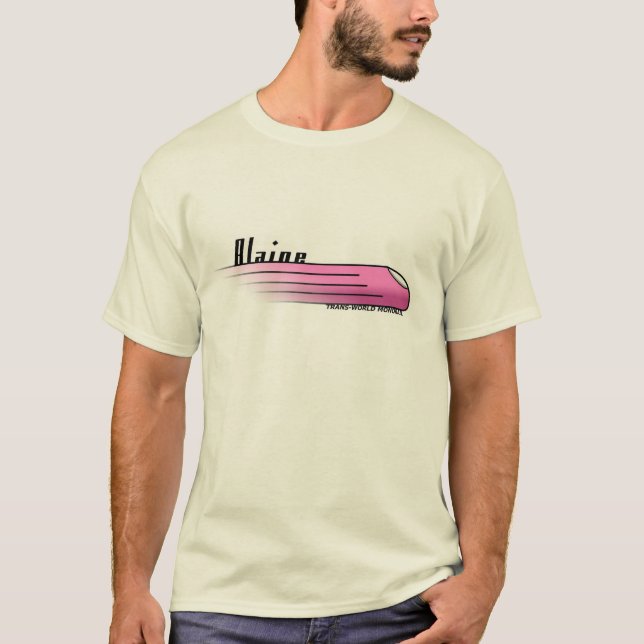 Camiseta Monotrilho do Transporte-Mundo de Blaine (Frente)