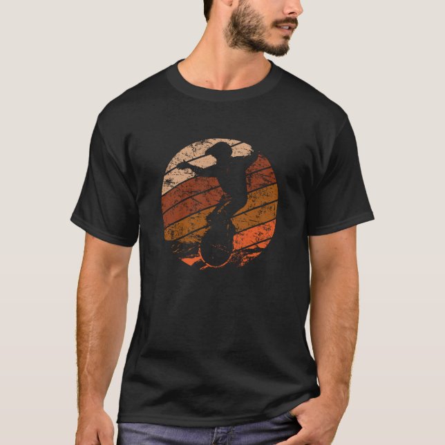 Camiseta MonoWheel Vintage Rótulo EUC Sunset (Frente)