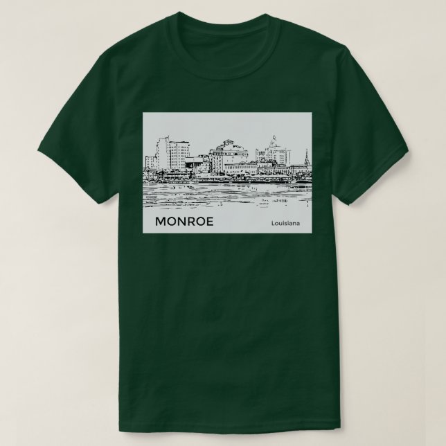 Camiseta Monroe Louisiana (Frente do Design)
