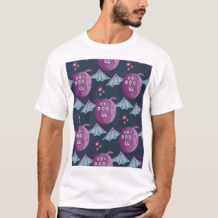 Camiseta Monster Bats: Belo Vintage Cartoon