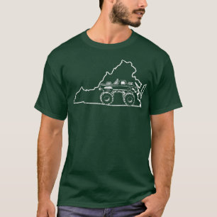 Camiseta Monster caminhão vintage- motorista todo-o-terreno