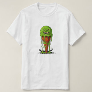 Camiseta Monster Green Ice Cream Cone Scary Dripping Horror