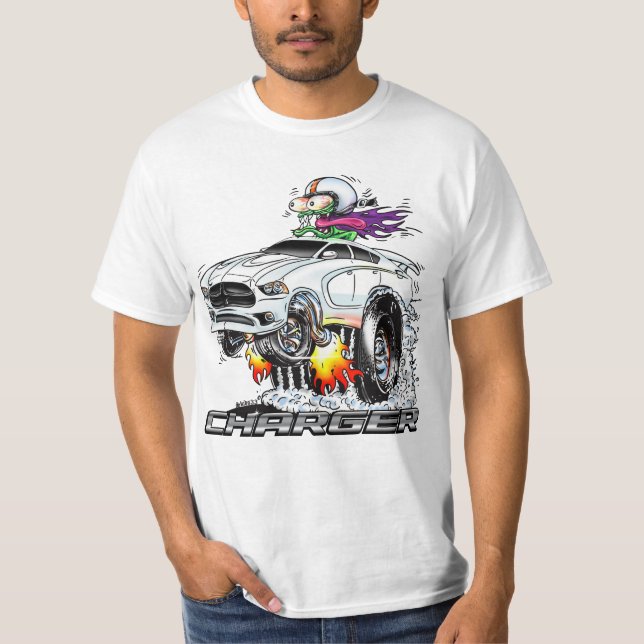 Camiseta Monster Hot Rod (BRANCO) (Frente)