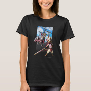Camiseta Monster Hunter Rise:sunbreak Palico&palamute
