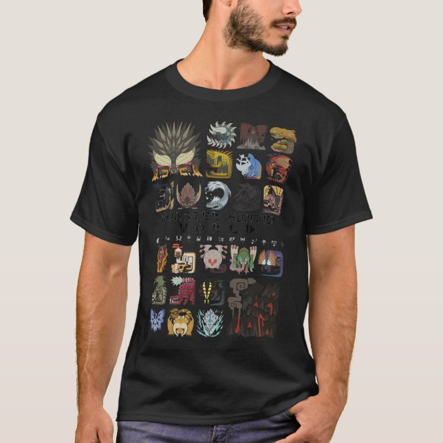 Camiseta Monster Hunter World (Frente)