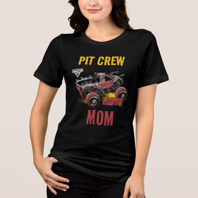 Camiseta Monster Jam - Equipe de Fossa Zombie Mamãe (Frente)