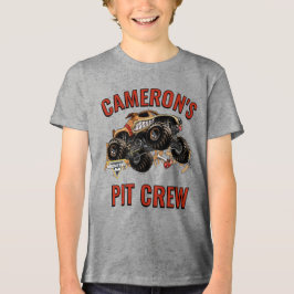 Camiseta Monster Jam - Equipe de Pit do Aniversário do Mons