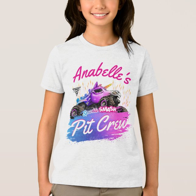 Camiseta Monster Jam - Equipe Sparkle Smash Pit (Frente)
