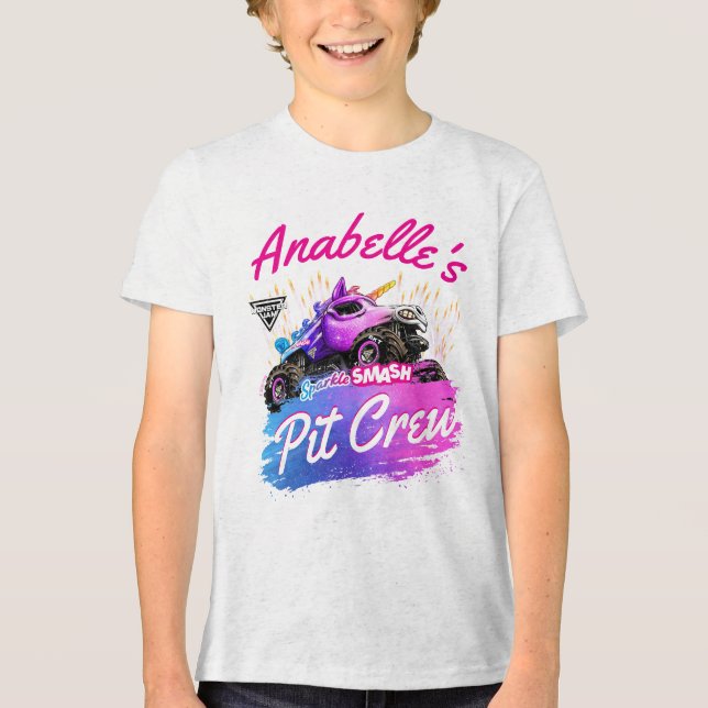 Camiseta Monster Jam - Equipe Sparkle Smash Pit (Frente)