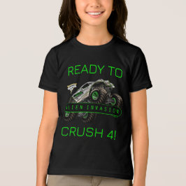 Camiseta Monster Jam - Invasão Alienígena Pronto para Esmag