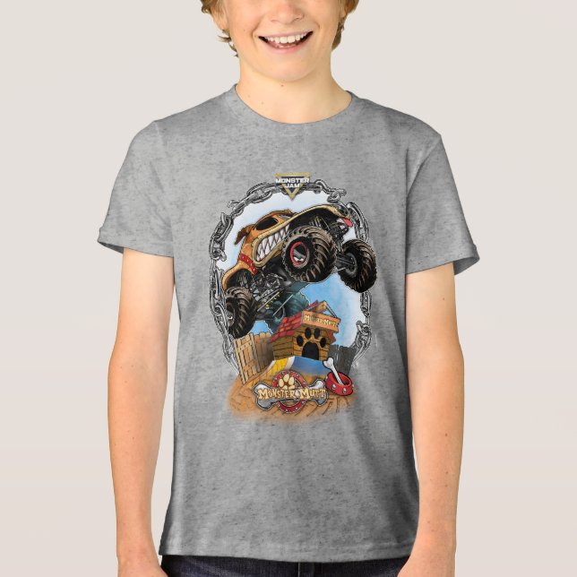Camiseta Monster Jam Monster Mutt (Frente)