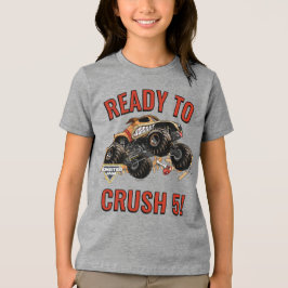 Camiseta Monster Jam - Monster Mutt Pronto para Esmagar Ani