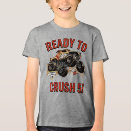 Camiseta Monster Jam - Monster Mutt Pronto para Esmagar Ani