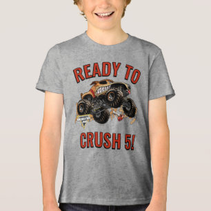 Camiseta Monster Jam - Monster Mutt Pronto para Esmagar Ani