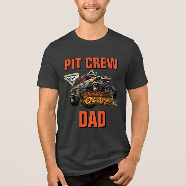 Camiseta Monster Jam - Tripulação do Poço da Maldição do Pi (Frente)