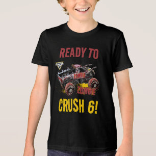 Camiseta Monster Jam - Zumbi Pronto para Esmagar Aniversári