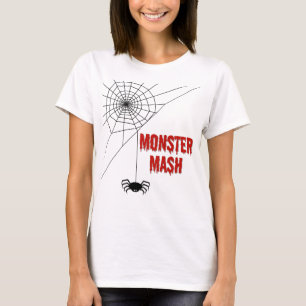 Camiseta Monster Mash Halloween Teia de Aranha