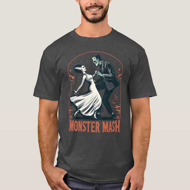 Camiseta Monster Mash Retro Vintage (Frente)
