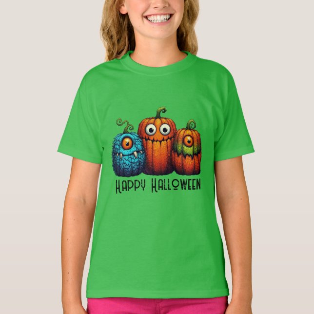 Camiseta Monster Pumpkins (Frente)