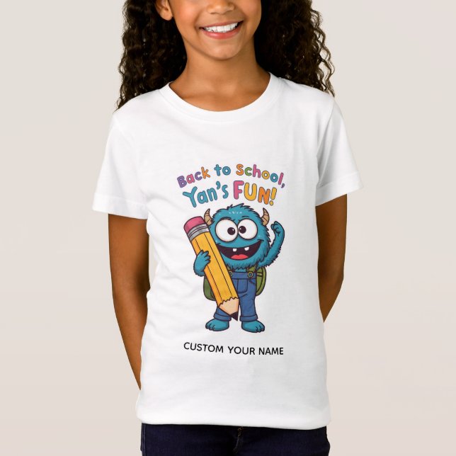 Camiseta "Monster School Squad: Back to Fun!" (Frente)
