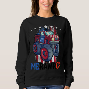 Camiseta Monster Truck 4 De Julho Para Os Homens E A Améric