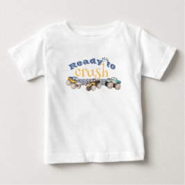 Camiseta Monster Truck 4th Birthday Shirt Personalized