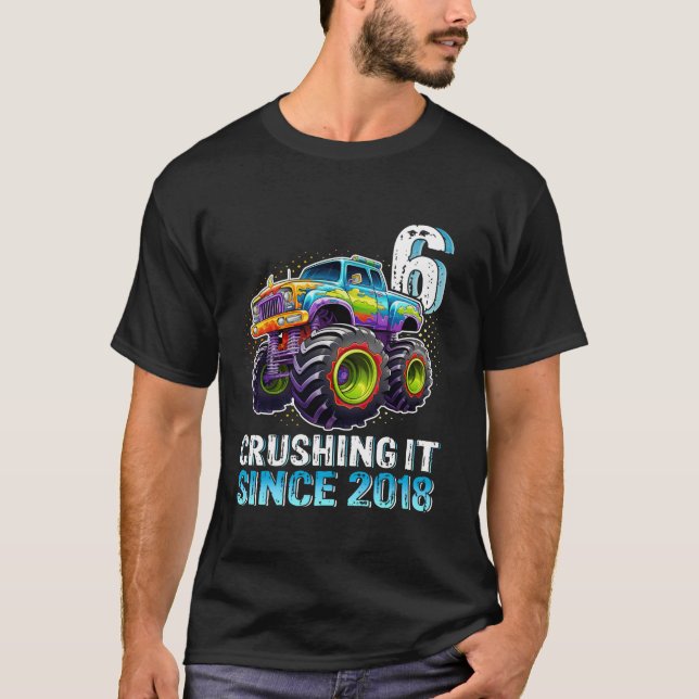 Camiseta Monster Truck, 6 anos, 6 B (Frente)