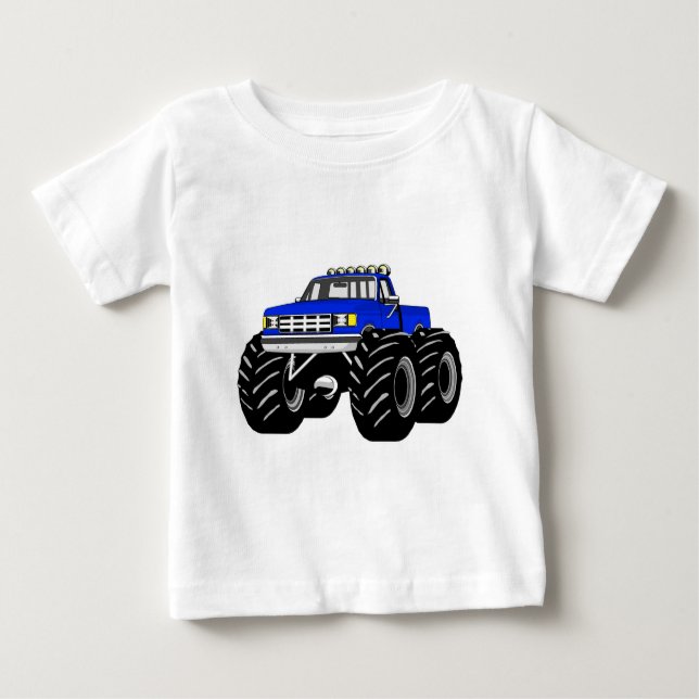 CAMISETA MONSTER TRUCK AZUL (Frente)