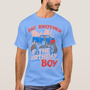 Camiseta Monster Truck Big Brother Do Aniversário Para