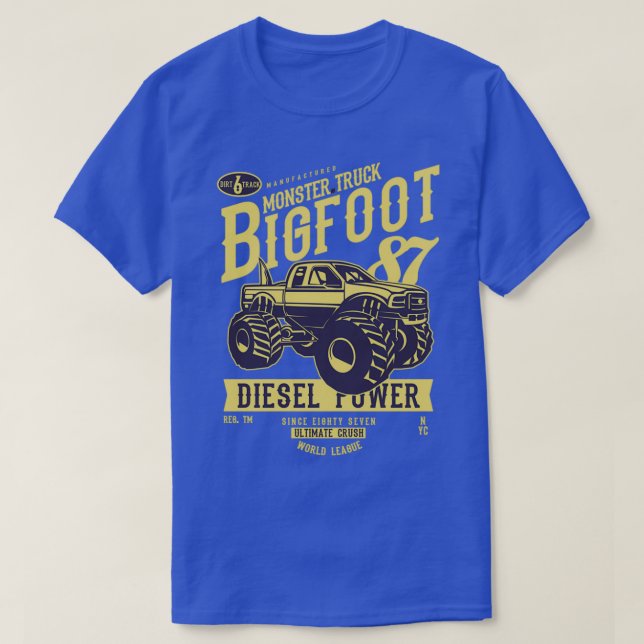 Camiseta Monster Truck Bigfoot (Frente do Design)