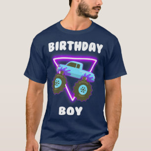 Camiseta Monster Truck Birthday Boy