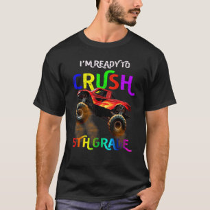 Camiseta Monster Truck Boys Estou pronto para esmagar 5