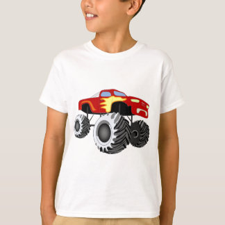 Camiseta Monster truck com chamas