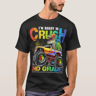 Camiseta Monster Truck Crush segundo Grau Dinossauro Novame
