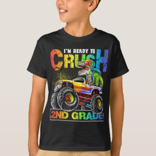 Camiseta Monster Truck Crush segundo Grau Dinossauro Novame