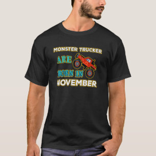 Camiseta Monster Truck Crusher Jam Birthday Bday Nascer Não