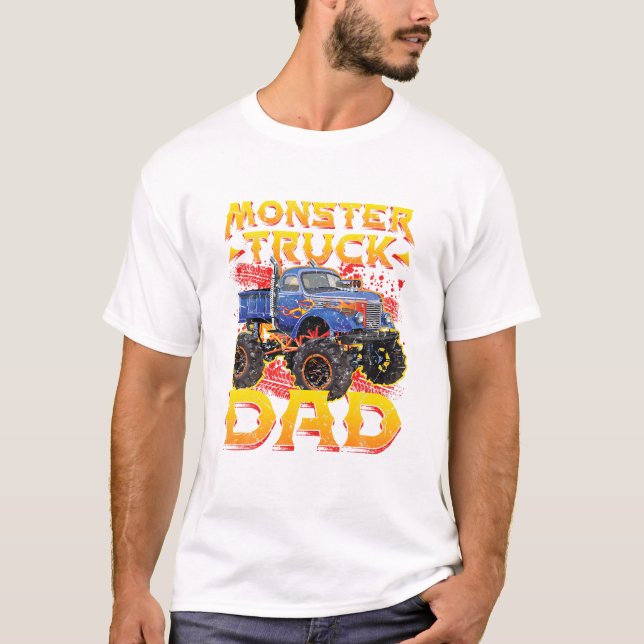 Camiseta Monster Truck Dad Daddy (Frente)