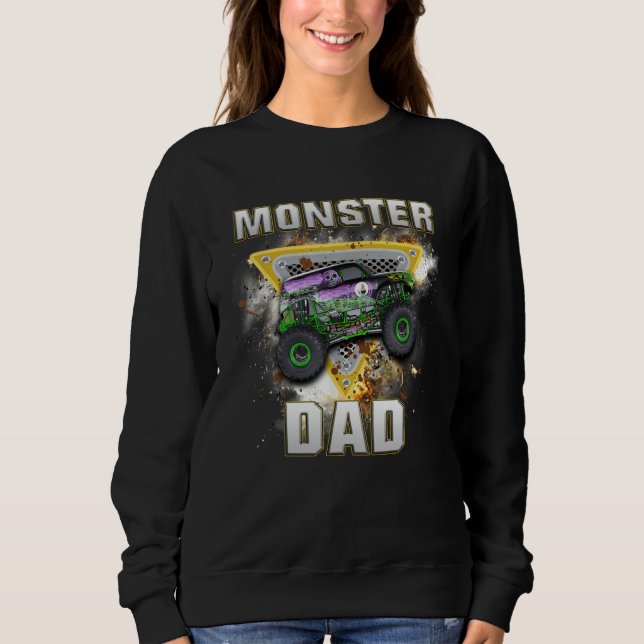 Camiseta Monster Truck Dad Monster Truck Are My Jam Truck (Frente)