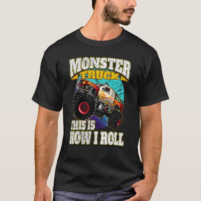 Camiseta Monster Truck É Assim Que Eu Rolo (Frente)