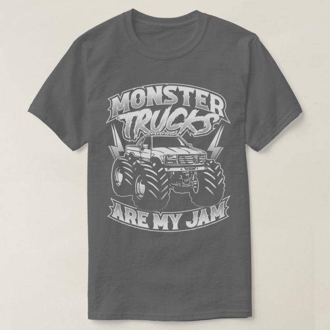 Camiseta Monster Truck É Meu Empenho Para Monstros Caminhon (Frente do Design)