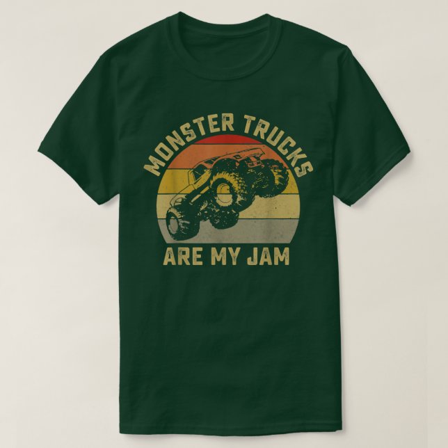Camiseta Monster Truck É Meu Empenho Para Monstros Caminhon (Frente do Design)