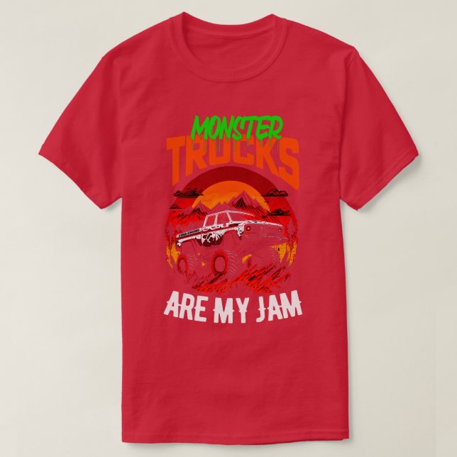 Camiseta Monster Truck é meu Jam Funny 11 (Frente do Design)